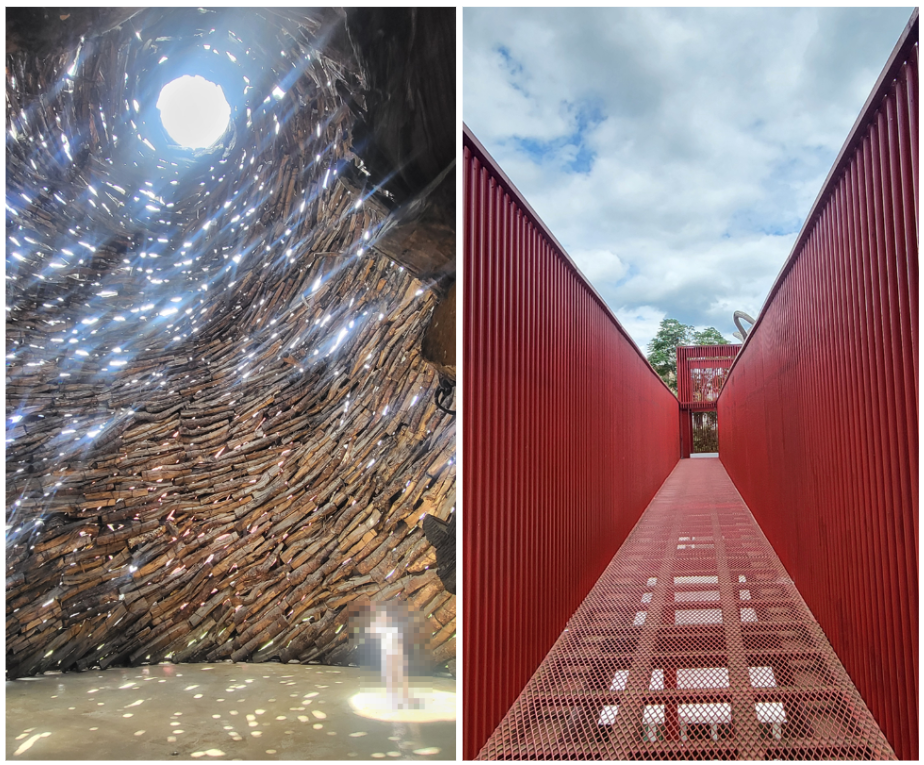 젊은달와이파크의 조형물들